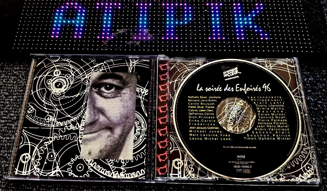 🎤 Cd Les Enfoirés 96 Restos Du Cœur - Goldman Cabrel Dion Cultíssimo 💕 – photo 3